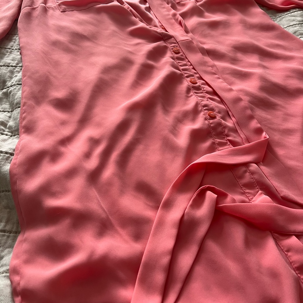 New York & Company tshirt dress, peach/pink, size M - Picture 2 of 2